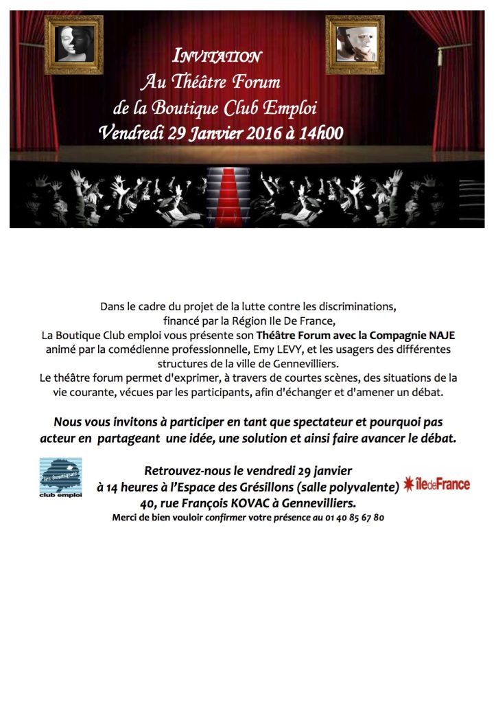 INVITATION THEATRE FORUM 2016